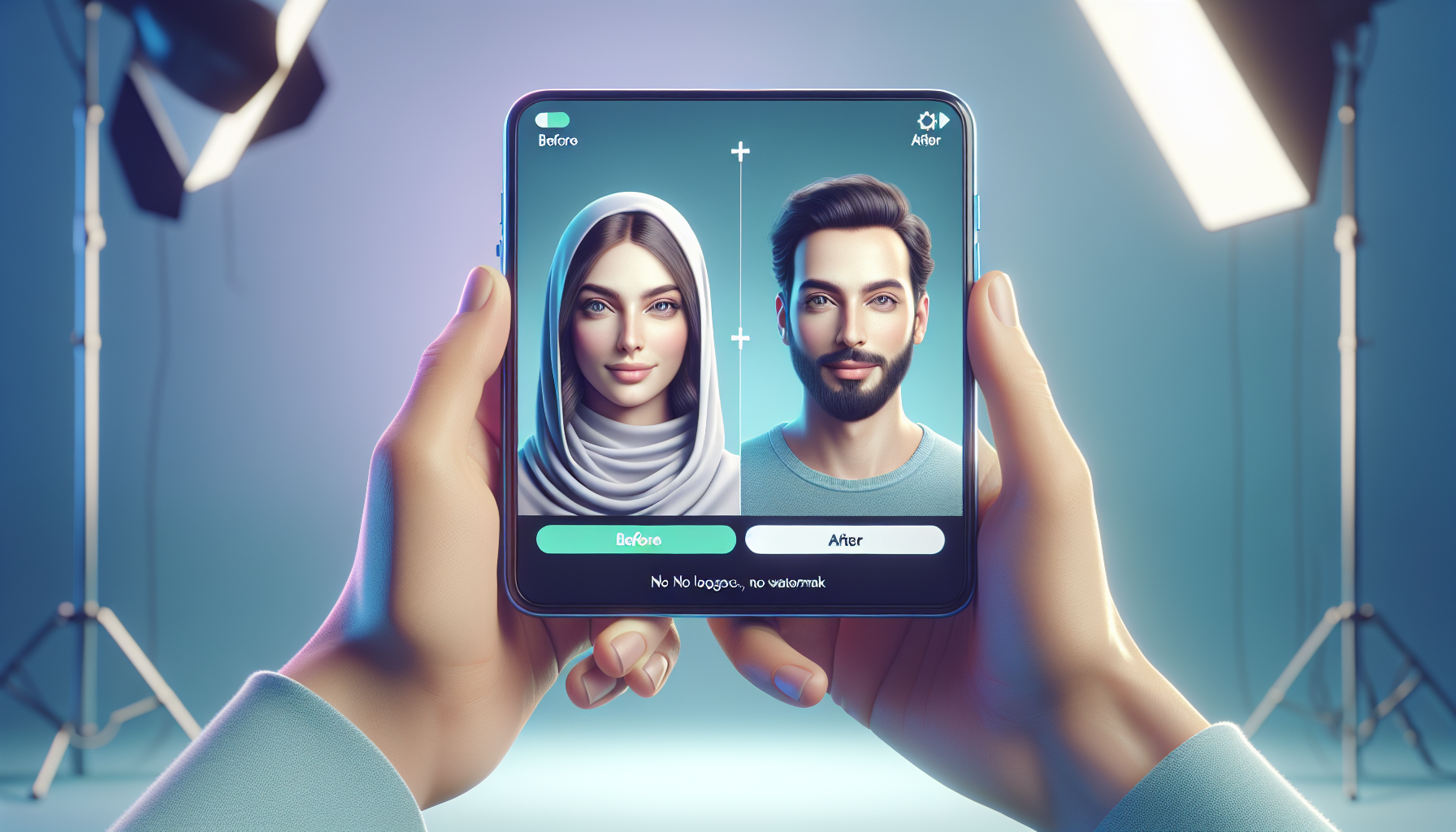 Photo face swap preview