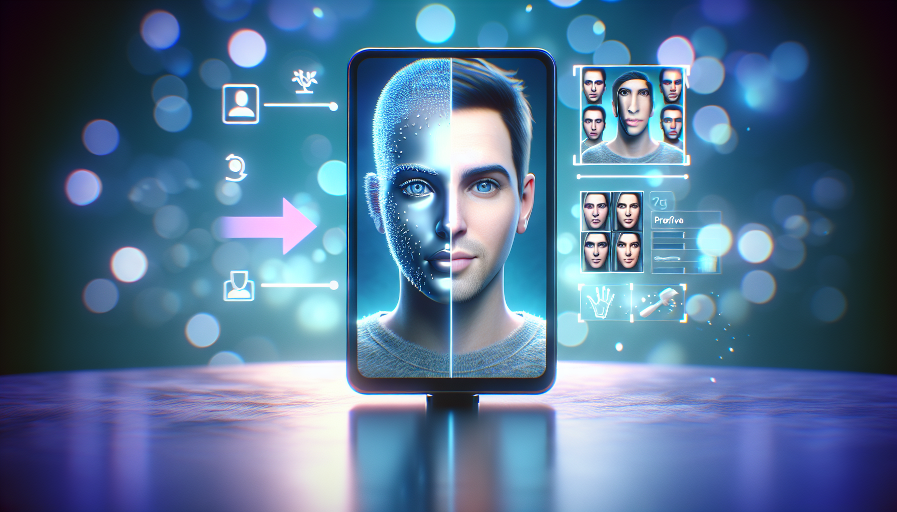 Video face swap preview